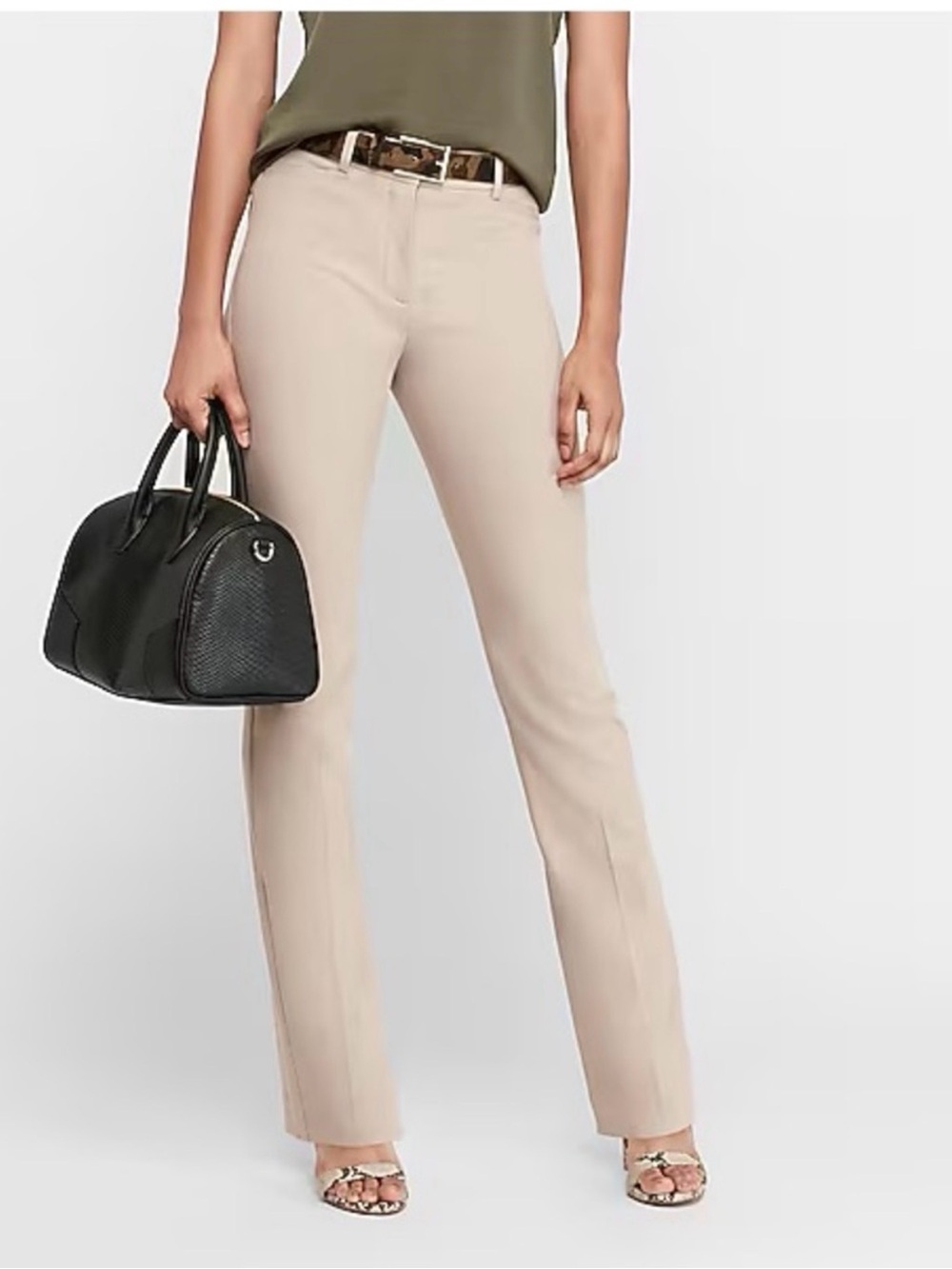 Women's EXPRESS Columnist Barely Boot in Light Beige